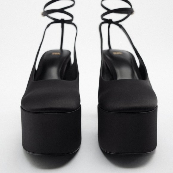 ZARA HIGH HEEL PLATFORM SLINGBACK SHOES/ZARA HEELS - Picture 6 of 7